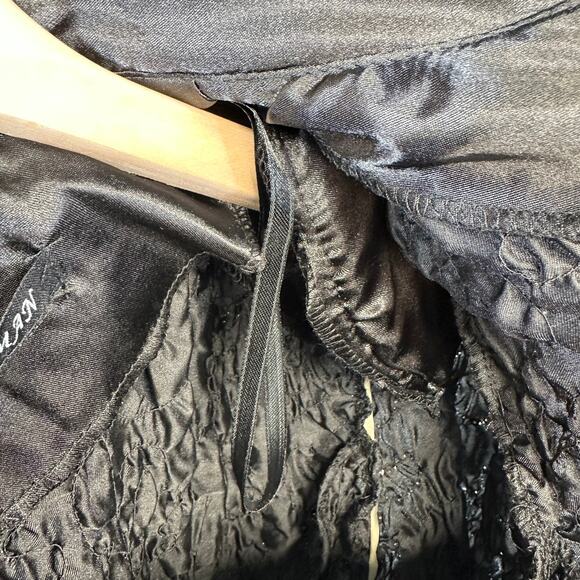 Adressing Woman Jacket Womens Medium Black Full Zip Embellished Crinkle Sequin - Picture 10 of 15